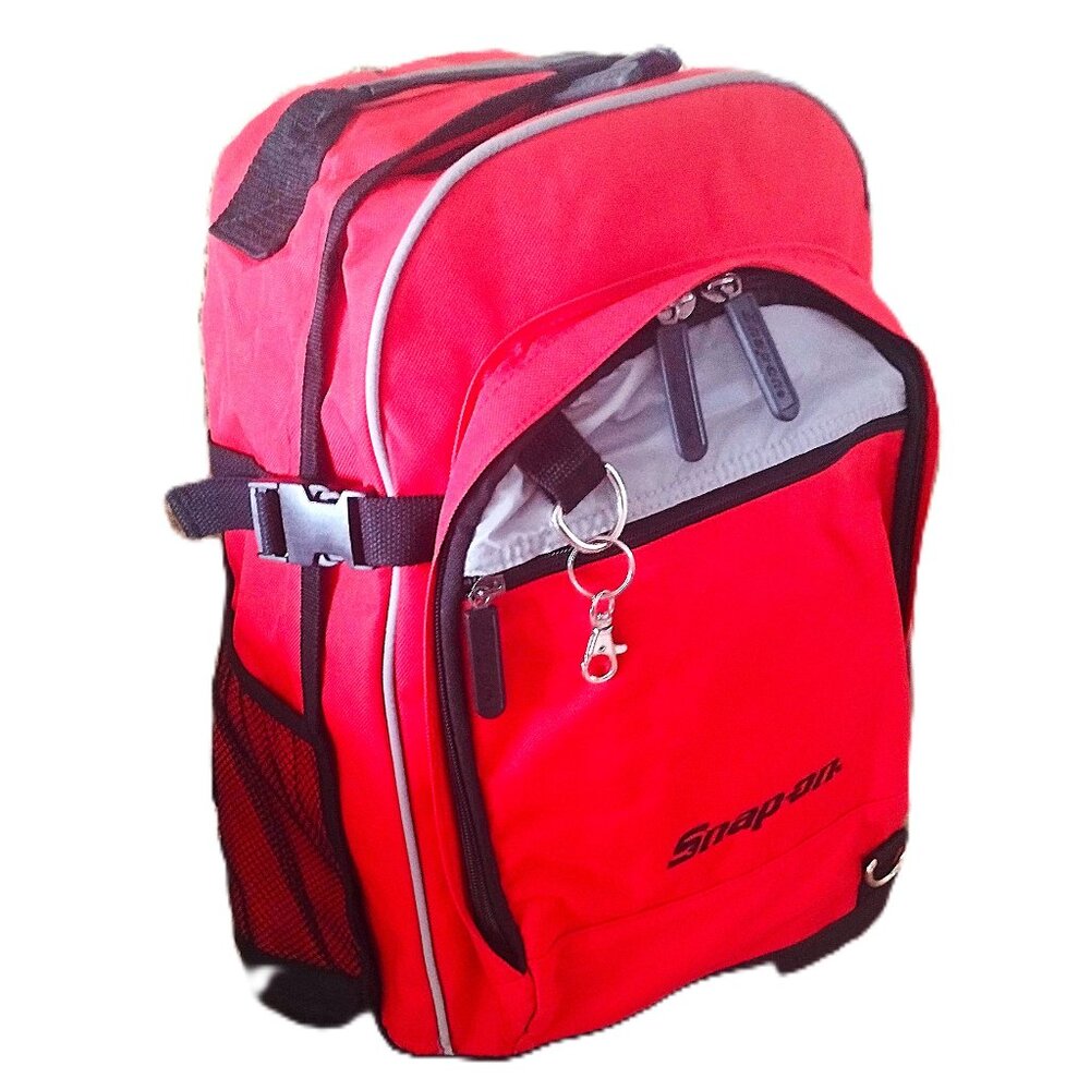 SNAP-ON TOOLS Laptop Backpack ~ Adjust. Padded Straps, Multi Pocket ~ NEW +BONUS